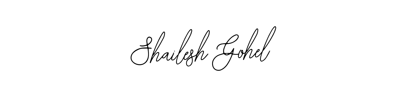 Shailesh Gohel stylish signature style. Best Handwritten Sign (Bearetta-2O07w) for my name. Handwritten Signature Collection Ideas for my name Shailesh Gohel. Shailesh Gohel signature style 12 images and pictures png
