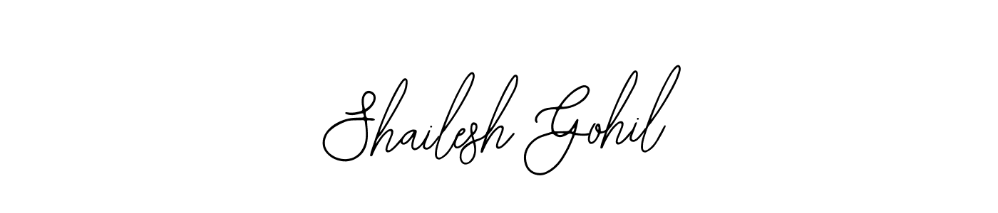 Make a short Shailesh Gohil signature style. Manage your documents anywhere anytime using Bearetta-2O07w. Create and add eSignatures, submit forms, share and send files easily. Shailesh Gohil signature style 12 images and pictures png