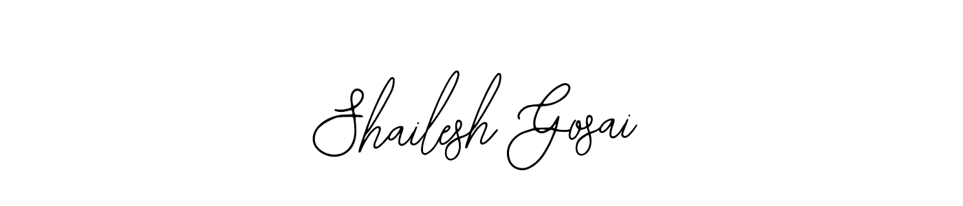 Shailesh Gosai stylish signature style. Best Handwritten Sign (Bearetta-2O07w) for my name. Handwritten Signature Collection Ideas for my name Shailesh Gosai. Shailesh Gosai signature style 12 images and pictures png