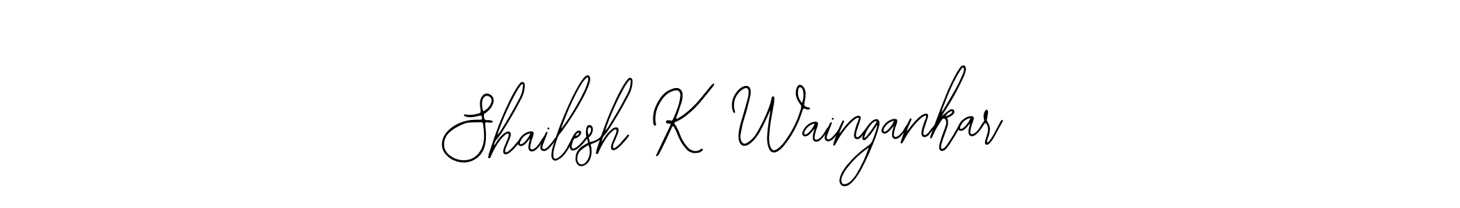 It looks lik you need a new signature style for name Shailesh K Waingankar. Design unique handwritten (Bearetta-2O07w) signature with our free signature maker in just a few clicks. Shailesh K Waingankar signature style 12 images and pictures png