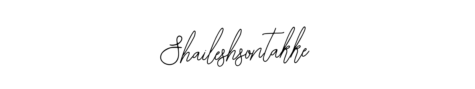 How to make Shaileshsontakke signature? Bearetta-2O07w is a professional autograph style. Create handwritten signature for Shaileshsontakke name. Shaileshsontakke signature style 12 images and pictures png