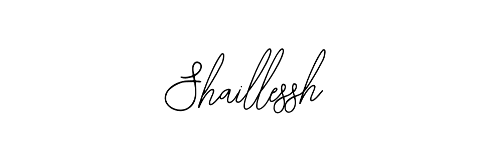 How to make Shaillessh name signature. Use Bearetta-2O07w style for creating short signs online. This is the latest handwritten sign. Shaillessh signature style 12 images and pictures png