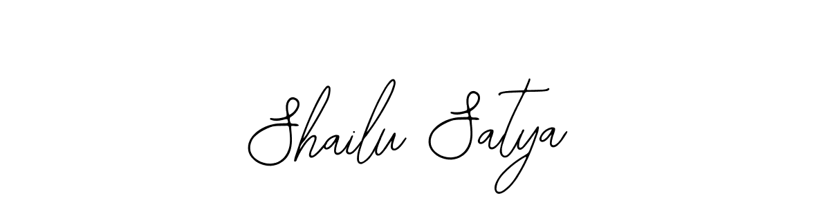 How to make Shailu Satya name signature. Use Bearetta-2O07w style for creating short signs online. This is the latest handwritten sign. Shailu Satya signature style 12 images and pictures png