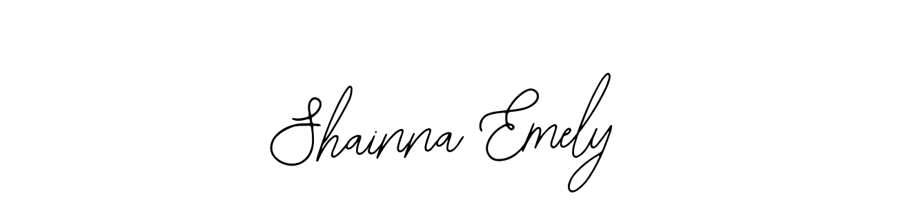 Design your own signature with our free online signature maker. With this signature software, you can create a handwritten (Bearetta-2O07w) signature for name Shainna Emely. Shainna Emely signature style 12 images and pictures png