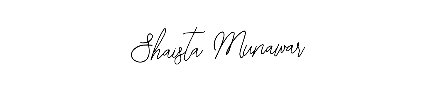 Make a beautiful signature design for name Shaista Munawar. With this signature (Bearetta-2O07w) style, you can create a handwritten signature for free. Shaista Munawar signature style 12 images and pictures png