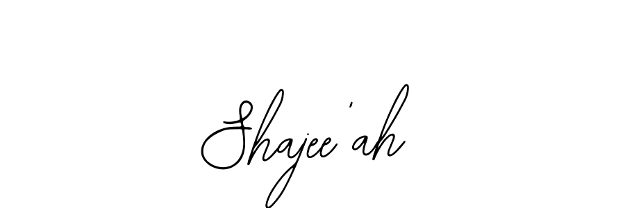 Similarly Bearetta-2O07w is the best handwritten signature design. Signature creator online .You can use it as an online autograph creator for name Shajee'ah. Shajee'ah signature style 12 images and pictures png