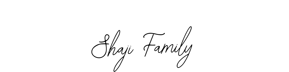 Similarly Bearetta-2O07w is the best handwritten signature design. Signature creator online .You can use it as an online autograph creator for name Shaji Family. Shaji Family signature style 12 images and pictures png