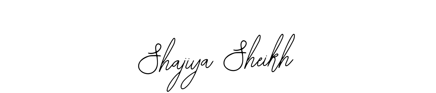 The best way (Bearetta-2O07w) to make a short signature is to pick only two or three words in your name. The name Shajiya Sheikh include a total of six letters. For converting this name. Shajiya Sheikh signature style 12 images and pictures png