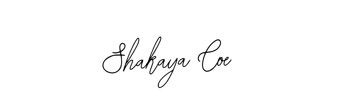How to make Shakaya Coe signature? Bearetta-2O07w is a professional autograph style. Create handwritten signature for Shakaya Coe name. Shakaya Coe signature style 12 images and pictures png