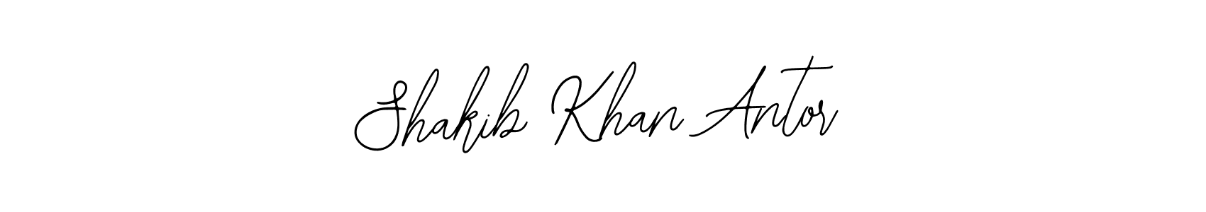 Use a signature maker to create a handwritten signature online. With this signature software, you can design (Bearetta-2O07w) your own signature for name Shakib Khan Antor. Shakib Khan Antor signature style 12 images and pictures png