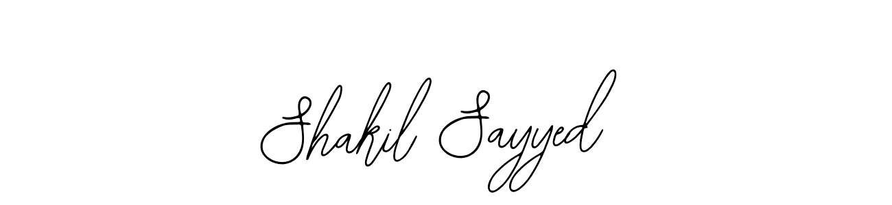 Shakil Sayyed stylish signature style. Best Handwritten Sign (Bearetta-2O07w) for my name. Handwritten Signature Collection Ideas for my name Shakil Sayyed. Shakil Sayyed signature style 12 images and pictures png