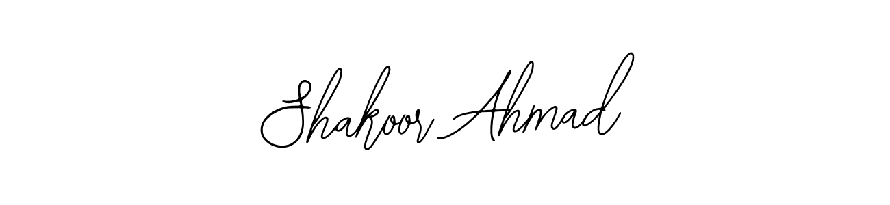 How to make Shakoor Ahmad name signature. Use Bearetta-2O07w style for creating short signs online. This is the latest handwritten sign. Shakoor Ahmad signature style 12 images and pictures png