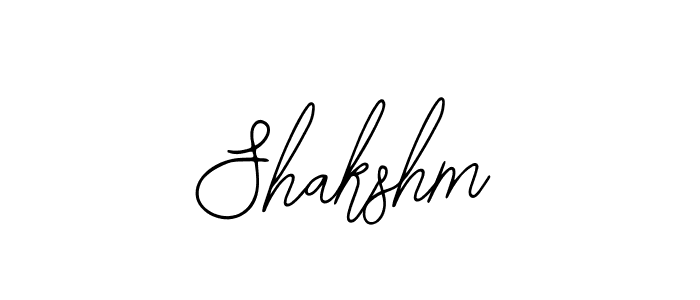 How to make Shakshm name signature. Use Bearetta-2O07w style for creating short signs online. This is the latest handwritten sign. Shakshm signature style 12 images and pictures png