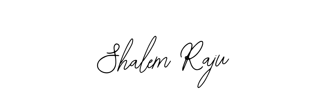 How to make Shalem Raju name signature. Use Bearetta-2O07w style for creating short signs online. This is the latest handwritten sign. Shalem Raju signature style 12 images and pictures png