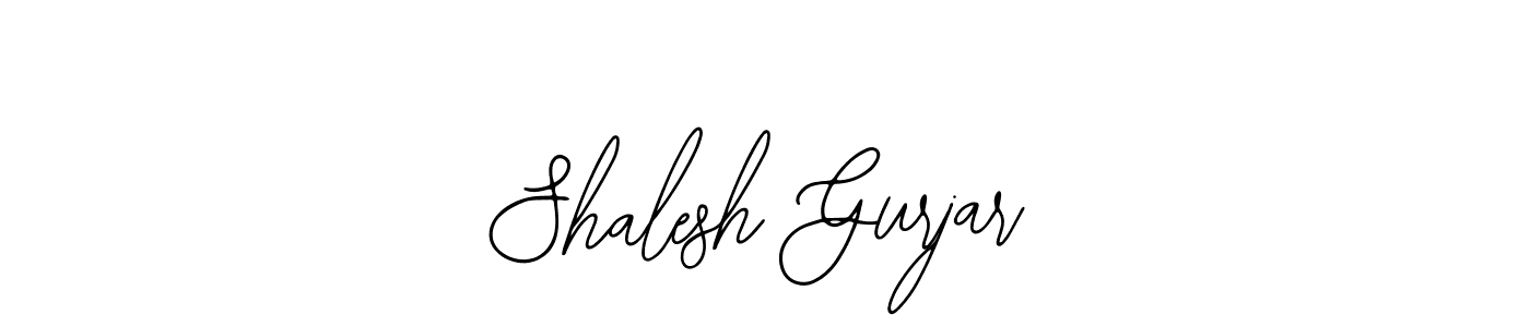 How to make Shalesh Gurjar name signature. Use Bearetta-2O07w style for creating short signs online. This is the latest handwritten sign. Shalesh Gurjar signature style 12 images and pictures png