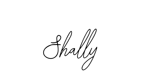 How to make Shally name signature. Use Bearetta-2O07w style for creating short signs online. This is the latest handwritten sign. Shally signature style 12 images and pictures png