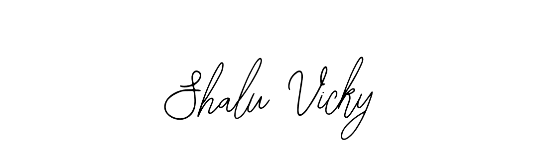 Similarly Bearetta-2O07w is the best handwritten signature design. Signature creator online .You can use it as an online autograph creator for name Shalu Vicky. Shalu Vicky signature style 12 images and pictures png