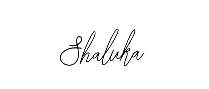 Use a signature maker to create a handwritten signature online. With this signature software, you can design (Bearetta-2O07w) your own signature for name Shaluka. Shaluka signature style 12 images and pictures png