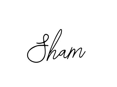 How to make Sham name signature. Use Bearetta-2O07w style for creating short signs online. This is the latest handwritten sign. Sham signature style 12 images and pictures png