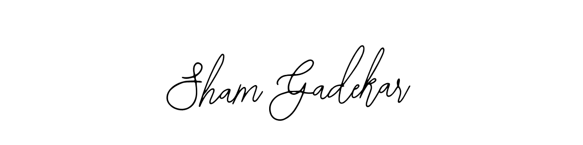 The best way (Bearetta-2O07w) to make a short signature is to pick only two or three words in your name. The name Sham Gadekar include a total of six letters. For converting this name. Sham Gadekar signature style 12 images and pictures png