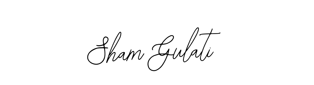 Also You can easily find your signature by using the search form. We will create Sham Gulati name handwritten signature images for you free of cost using Bearetta-2O07w sign style. Sham Gulati signature style 12 images and pictures png