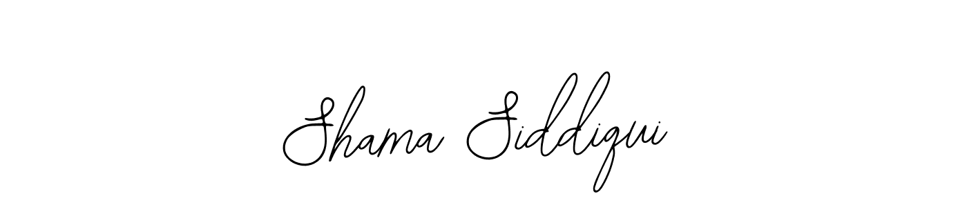 Design your own signature with our free online signature maker. With this signature software, you can create a handwritten (Bearetta-2O07w) signature for name Shama Siddiqui. Shama Siddiqui signature style 12 images and pictures png