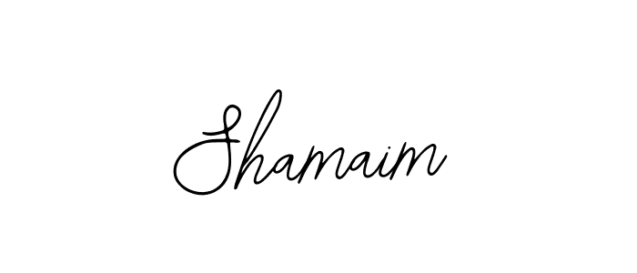 Design your own signature with our free online signature maker. With this signature software, you can create a handwritten (Bearetta-2O07w) signature for name Shamaim. Shamaim signature style 12 images and pictures png