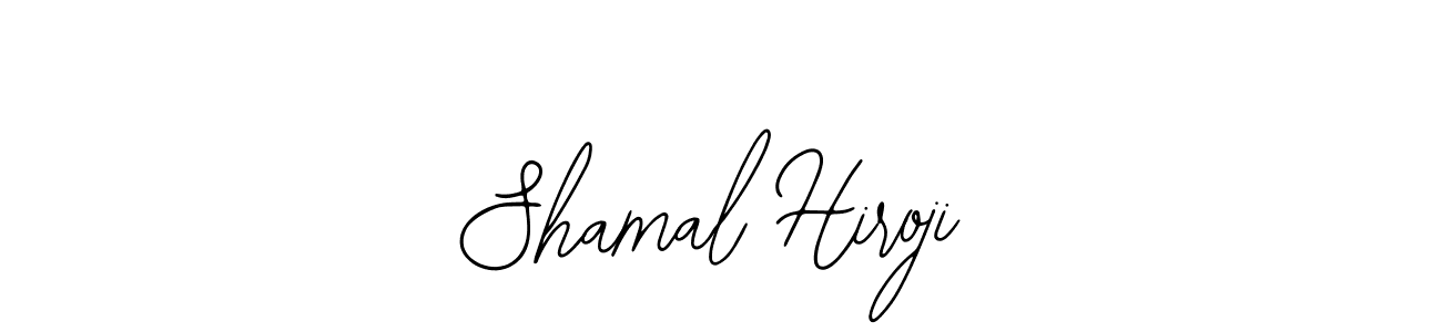 Use a signature maker to create a handwritten signature online. With this signature software, you can design (Bearetta-2O07w) your own signature for name Shamal Hiroji. Shamal Hiroji signature style 12 images and pictures png
