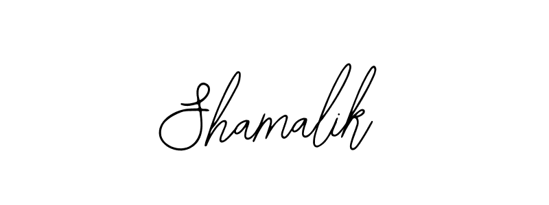 You should practise on your own different ways (Bearetta-2O07w) to write your name (Shamalik) in signature. don't let someone else do it for you. Shamalik signature style 12 images and pictures png