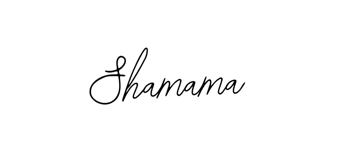 Use a signature maker to create a handwritten signature online. With this signature software, you can design (Bearetta-2O07w) your own signature for name Shamama. Shamama signature style 12 images and pictures png