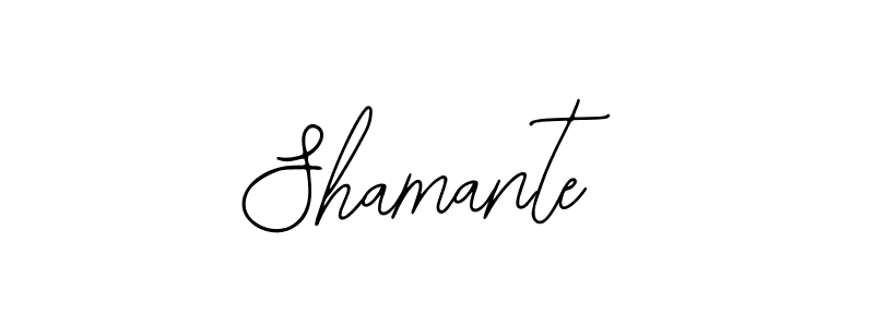 How to make Shamante signature? Bearetta-2O07w is a professional autograph style. Create handwritten signature for Shamante name. Shamante signature style 12 images and pictures png