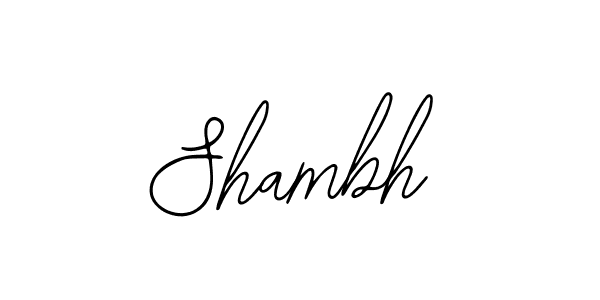 You should practise on your own different ways (Bearetta-2O07w) to write your name (Shambh) in signature. don't let someone else do it for you. Shambh signature style 12 images and pictures png