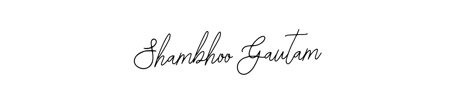 Also we have Shambhoo Gautam name is the best signature style. Create professional handwritten signature collection using Bearetta-2O07w autograph style. Shambhoo Gautam signature style 12 images and pictures png