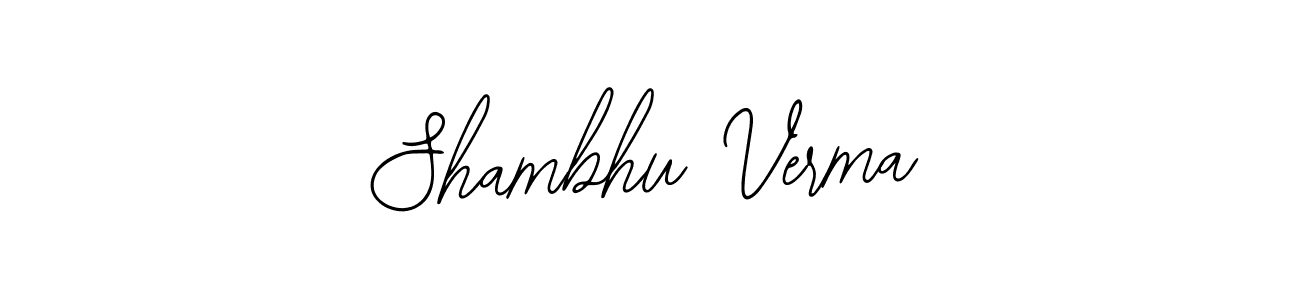 How to make Shambhu Verma name signature. Use Bearetta-2O07w style for creating short signs online. This is the latest handwritten sign. Shambhu Verma signature style 12 images and pictures png