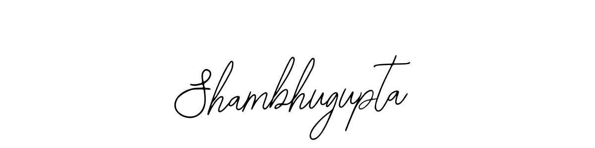 You should practise on your own different ways (Bearetta-2O07w) to write your name (Shambhugupta) in signature. don't let someone else do it for you. Shambhugupta signature style 12 images and pictures png