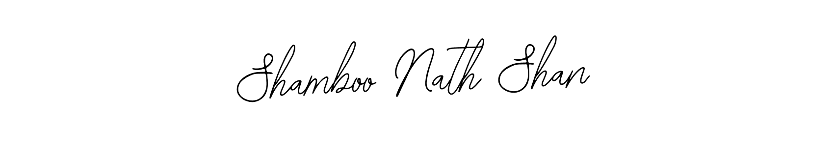 Create a beautiful signature design for name Shamboo Nath Shan. With this signature (Bearetta-2O07w) fonts, you can make a handwritten signature for free. Shamboo Nath Shan signature style 12 images and pictures png