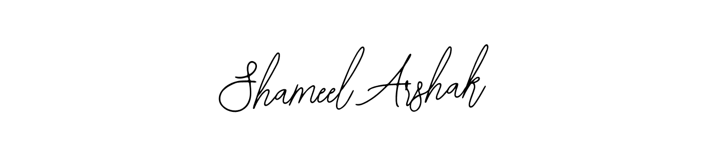 How to make Shameel Arshak signature? Bearetta-2O07w is a professional autograph style. Create handwritten signature for Shameel Arshak name. Shameel Arshak signature style 12 images and pictures png