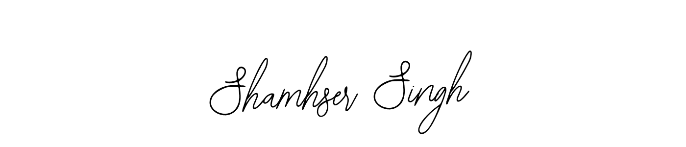 Bearetta-2O07w is a professional signature style that is perfect for those who want to add a touch of class to their signature. It is also a great choice for those who want to make their signature more unique. Get Shamhser Singh name to fancy signature for free. Shamhser Singh signature style 12 images and pictures png