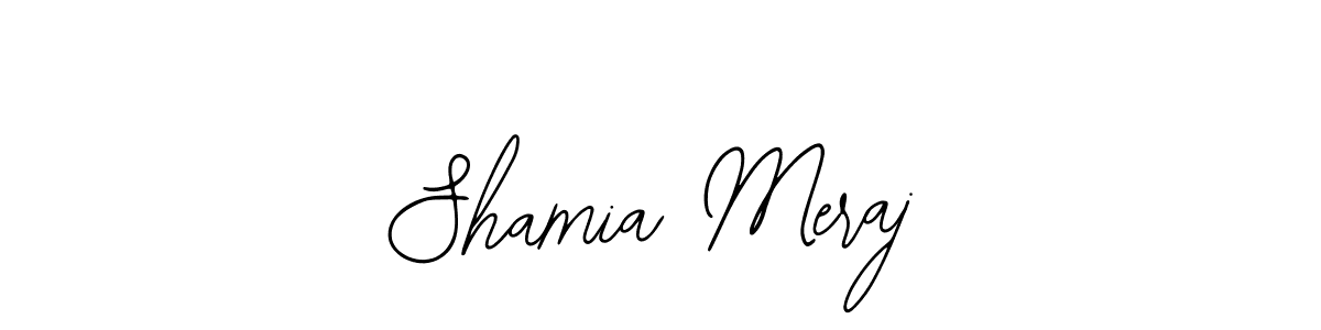 This is the best signature style for the Shamia Meraj name. Also you like these signature font (Bearetta-2O07w). Mix name signature. Shamia Meraj signature style 12 images and pictures png