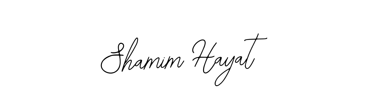 Design your own signature with our free online signature maker. With this signature software, you can create a handwritten (Bearetta-2O07w) signature for name Shamim Hayat. Shamim Hayat signature style 12 images and pictures png