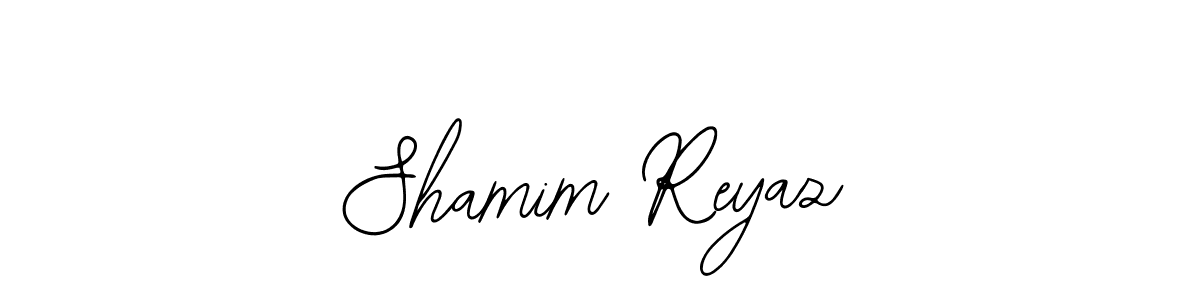 How to make Shamim Reyaz name signature. Use Bearetta-2O07w style for creating short signs online. This is the latest handwritten sign. Shamim Reyaz signature style 12 images and pictures png