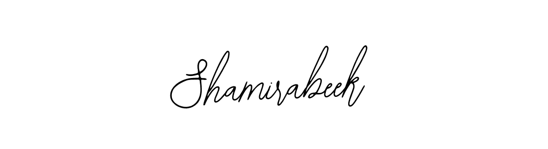 Bearetta-2O07w is a professional signature style that is perfect for those who want to add a touch of class to their signature. It is also a great choice for those who want to make their signature more unique. Get Shamirabeek name to fancy signature for free. Shamirabeek signature style 12 images and pictures png