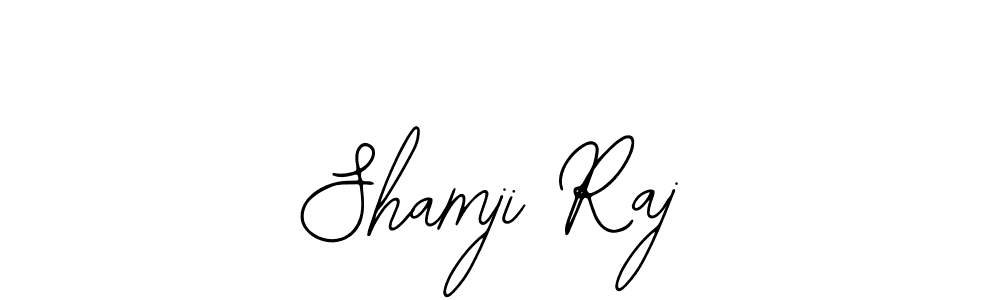 Design your own signature with our free online signature maker. With this signature software, you can create a handwritten (Bearetta-2O07w) signature for name Shamji Raj. Shamji Raj signature style 12 images and pictures png