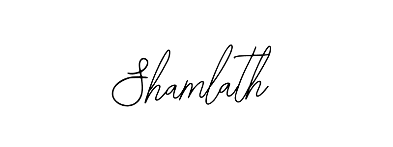 The best way (Bearetta-2O07w) to make a short signature is to pick only two or three words in your name. The name Shamlath include a total of six letters. For converting this name. Shamlath signature style 12 images and pictures png