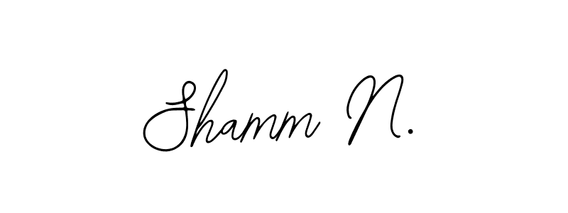 It looks lik you need a new signature style for name Shamm N.. Design unique handwritten (Bearetta-2O07w) signature with our free signature maker in just a few clicks. Shamm N. signature style 12 images and pictures png