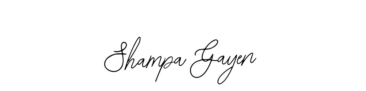 if you are searching for the best signature style for your name Shampa Gayen. so please give up your signature search. here we have designed multiple signature styles  using Bearetta-2O07w. Shampa Gayen signature style 12 images and pictures png