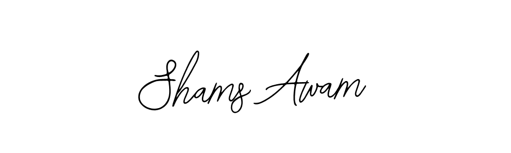 Similarly Bearetta-2O07w is the best handwritten signature design. Signature creator online .You can use it as an online autograph creator for name Shams Awam. Shams Awam signature style 12 images and pictures png