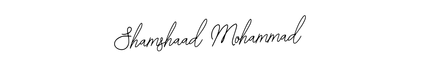 It looks lik you need a new signature style for name Shamshaad Mohammad. Design unique handwritten (Bearetta-2O07w) signature with our free signature maker in just a few clicks. Shamshaad Mohammad signature style 12 images and pictures png