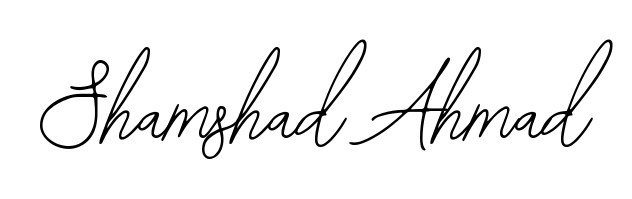 Explore multiple handwriting variations for Shamshad Ahmad including this stunning Bearetta-2O07w design. Free to use across all platforms. Shamshad Ahmad signature style 12 images and pictures png