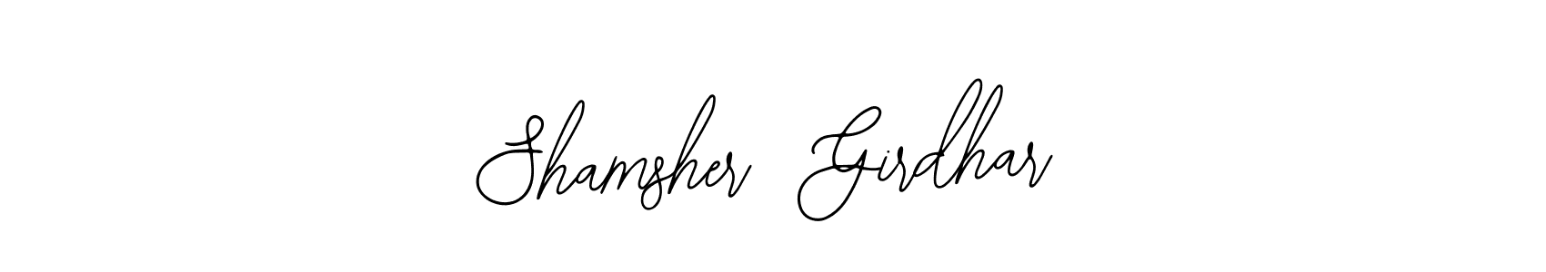 Also we have Shamsher  Girdhar name is the best signature style. Create professional handwritten signature collection using Bearetta-2O07w autograph style. Shamsher  Girdhar signature style 12 images and pictures png